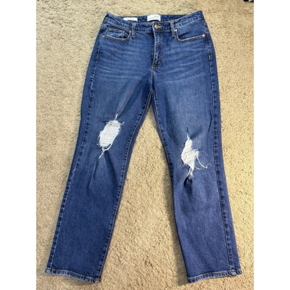 Universal Thread‎ High Rise Slim Straight Jeans Women 8/29R Distressed